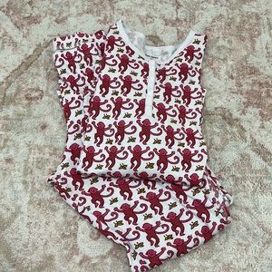 PINK MONKEY ROLLER RABIBT PJS